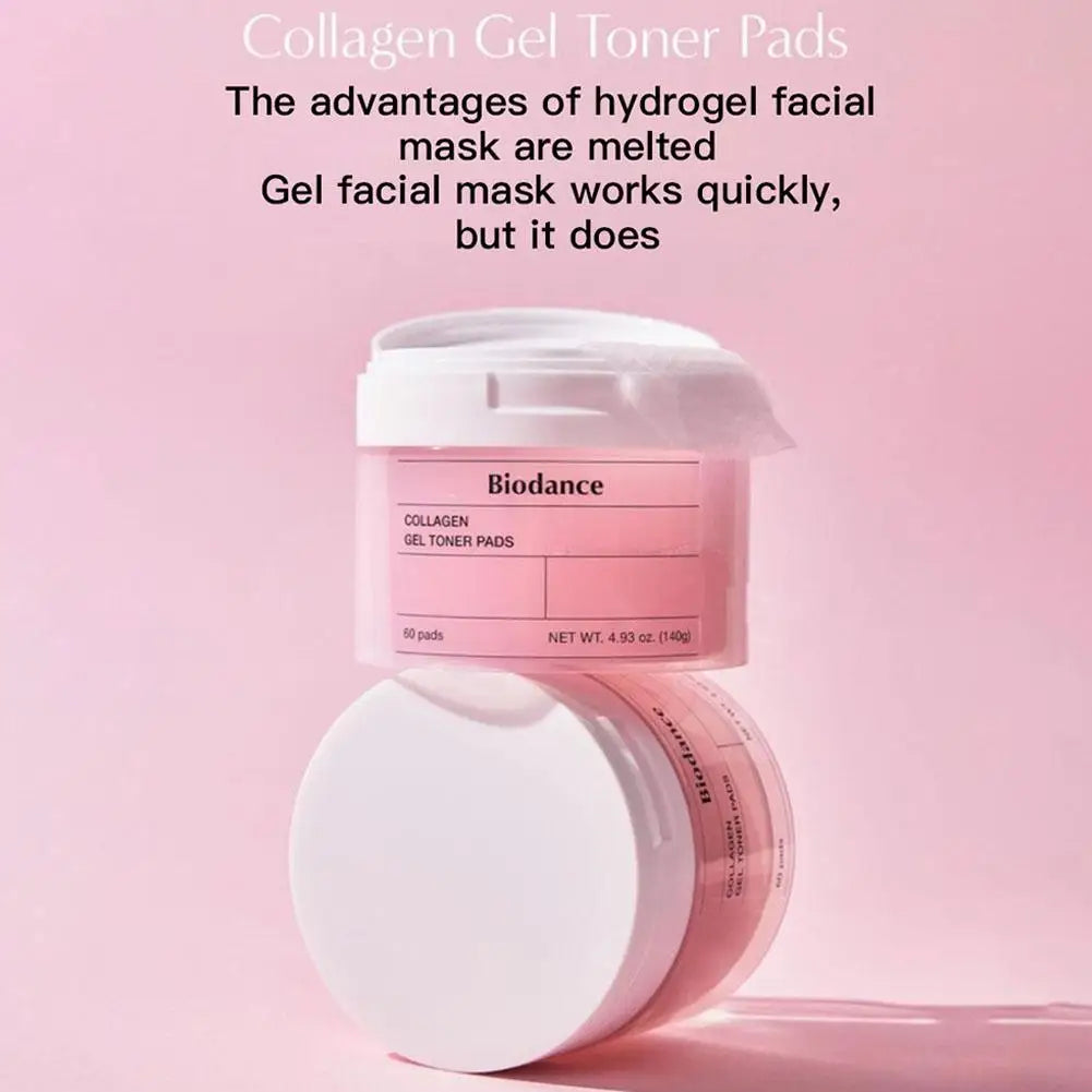 Biodance Korean Skin Care - Collagen Overnight Face Mask, Gel Toner Pads, Ampoule Essence, for Face Barrier Repair, Soothing