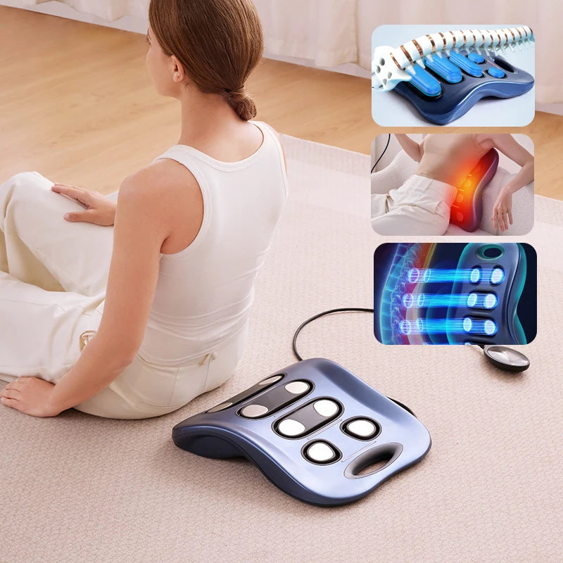 Lumbar Physiotherapy Decompression Traction Massager, Lumbar Back Pain Relief Massager