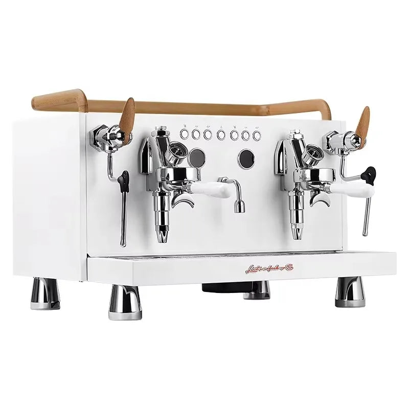 Custom New Style Horn Design Lever Cafetera Pub Semi-Automatic Commercial Espresso Coffee Machine With Pressure Gauge