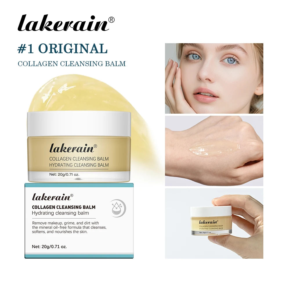 Lakerain Cleansing Balm Deep Cleansing Hydrating Softening And Nourishing Skin Gently Remove Facial Makeup Cleanser Balm