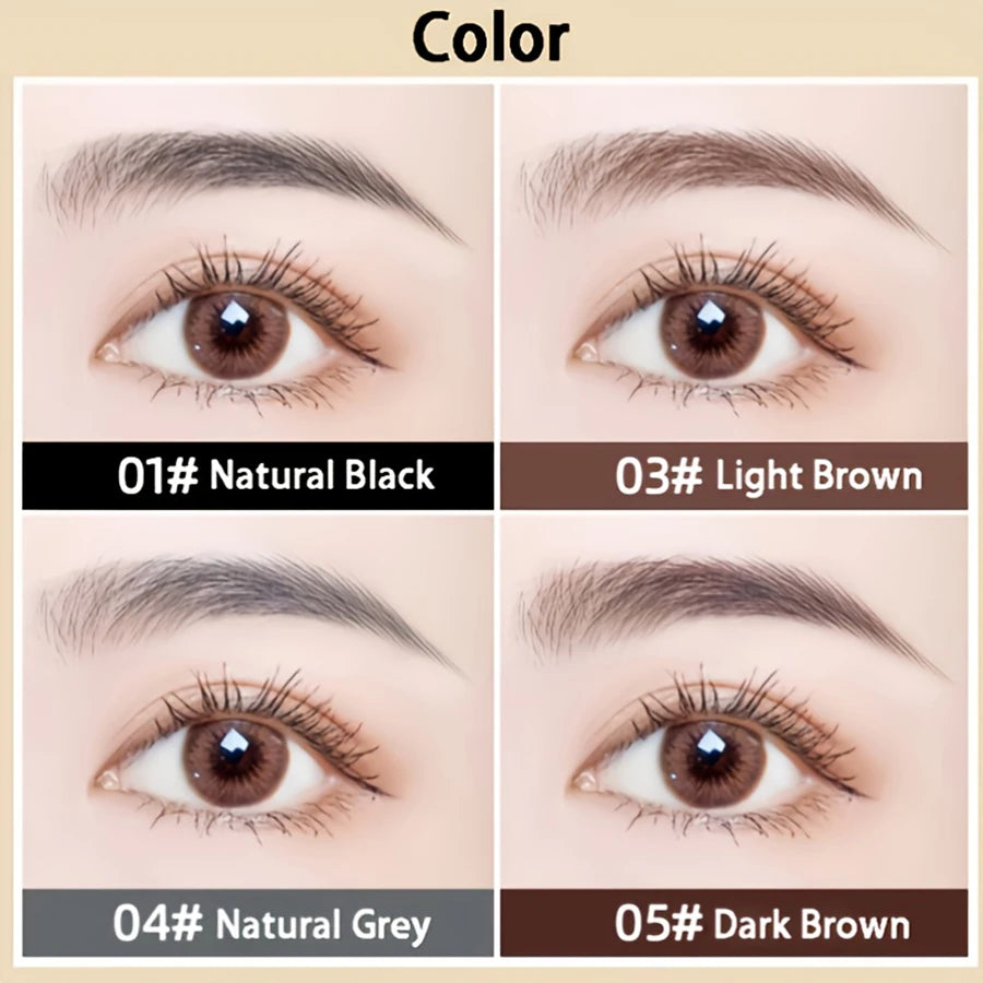 Double Headed Eyebrow Pencil, Extremely Fine, Waterproof, Sweat Resistant, and Long-Lasting