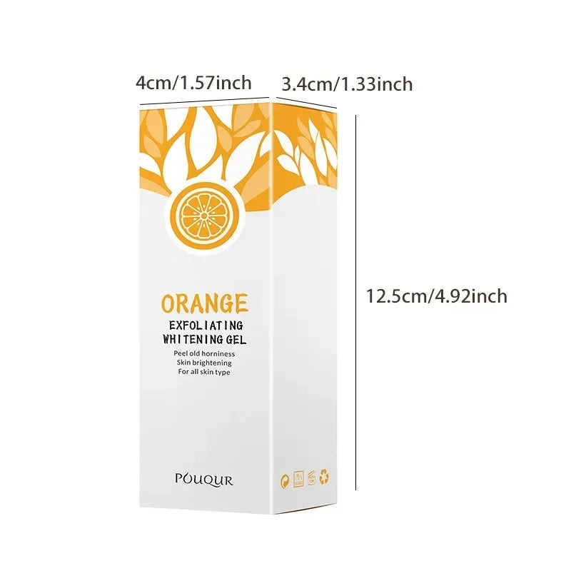 Orange Exfoliating Gel Facial Cleansing Whole Body Scrub Dead Skin Custard