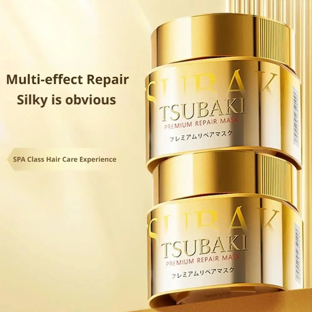 Japan TSUBAKI Premium Repairing Hair Mask - Pink Limited Packaging - Improve Split Frizz Damage Hair Smoothing Salon Hair Care