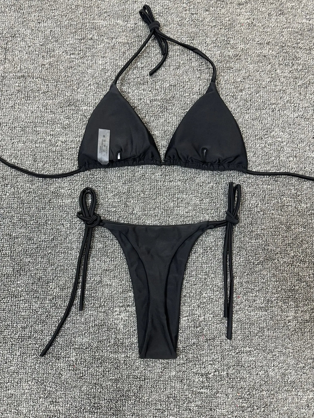 Toucheart Sexy Swimsuit Strappy High Waist Bikini Women Backless Intimate Elegant Solid Color Three Point Sexy Swimsuit Bikini