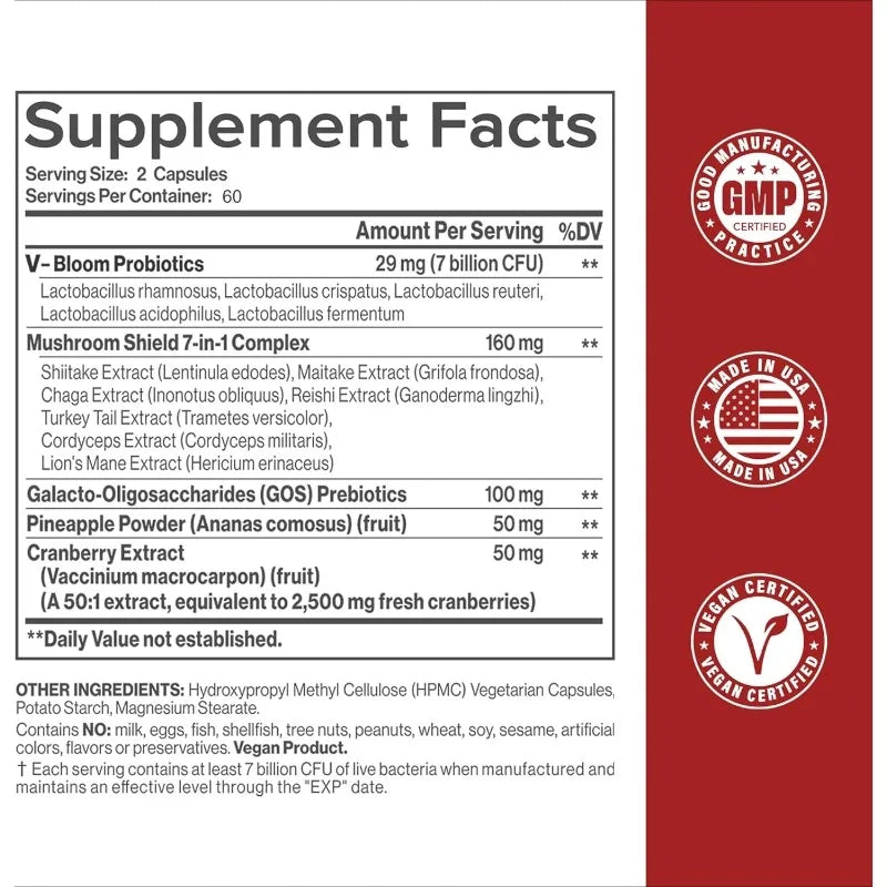 Vaginal Probiotics for Women - PH Balance, Healthy Vaginal Odor, Vaginal Flora, Yeast Balance, Immune Support - Probiotics 60pcs