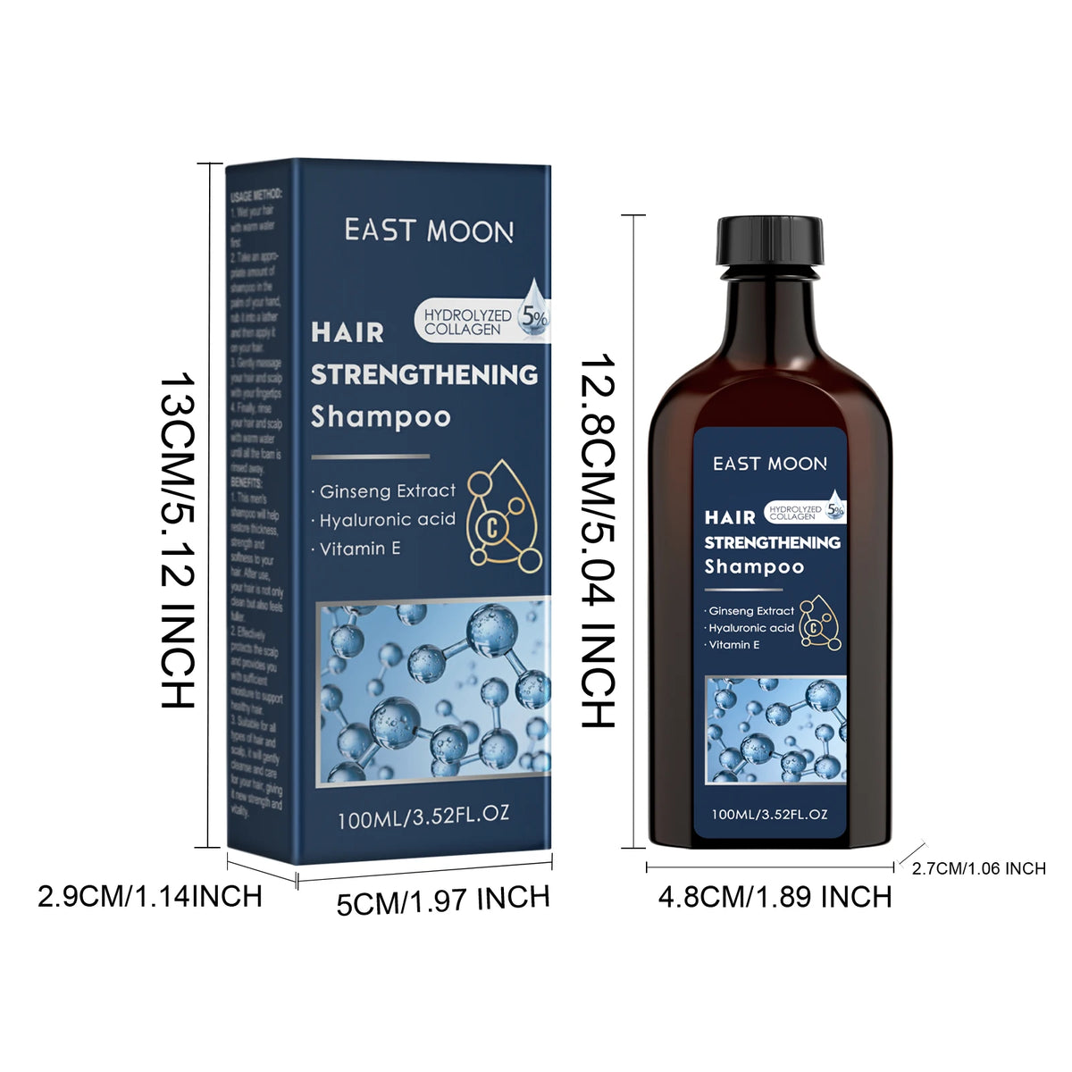 Collagen Shampoo Dandruff Control Oil Refreshing Nourishing Hair Root Repair Damaged Reduce Dry Shampoo Suitable For Men