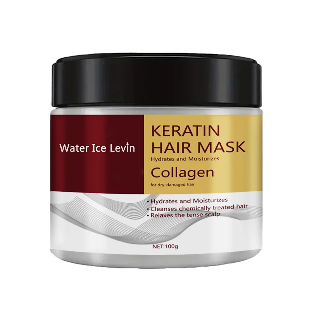 Collagen Keratin Hair Mask Dual Oil Control Moisturizer Conditioner Soft Smooth Frizz Damaged Repair Revitalize Hair Care