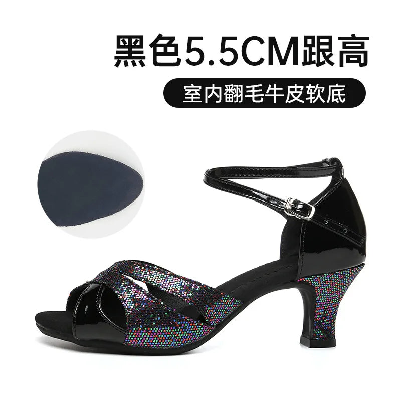 line dance shoes for adults Latin dance shoes for women zapatillas de ballet modern salsa stage performance shoeses