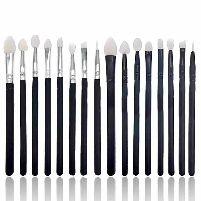 brochas maquillaje Silicone Eyeshadow Lip Applicator Makeup Brushes Eyeliner Lip Brush Professional Eye Shadow Cosmetic Tools