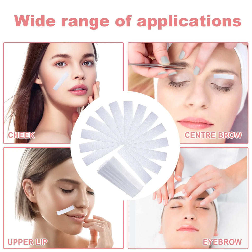 200Pcs Painless Depilatory Wax Strips Fast Facial Body Hair Removal Patches for Bikini Legs Arms Nonwoven Epilator Waxing Strips