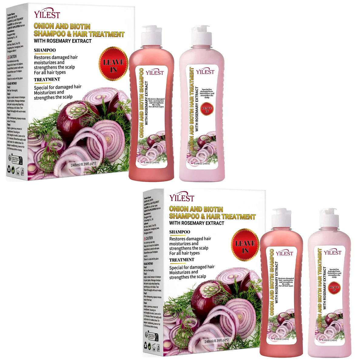 All-in-One Hair Strengthening Shampoo - Rosemary Onion Formula to Combat Hair Loss, Stimulate Growth & Improve Scalp Health.