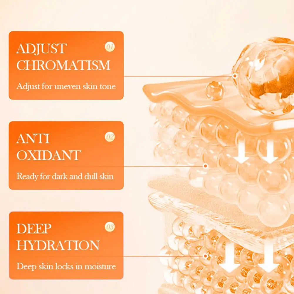 Moisturizing Firming Cream Essence Serum Vitamin C Gentle Skin Care Product Smooth Nourishing Brightening Anti-aging Rejuvenate