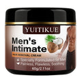 YUITIKUE Men's Intimate Hair Removal Cream 60g - Painless Depilatory for Body & Private Area, Coconut Extract Gentle on Skin