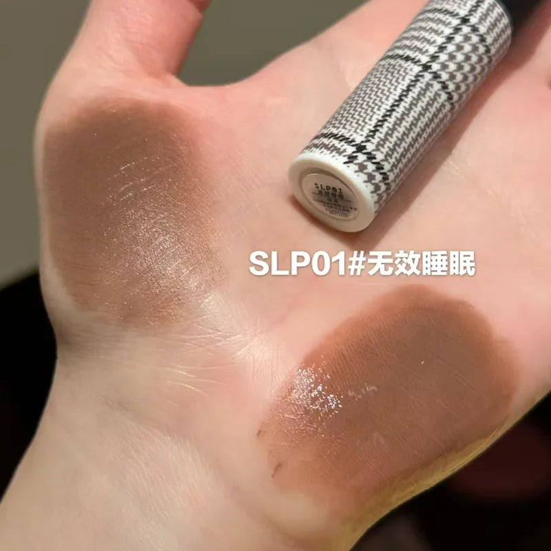 LEEMEMBER Double Head Lipstick Matte Soft Lip Mud Mirror Moisturizing Non-stick Cup Longlasting Lip Glazed Original Lip Makeup