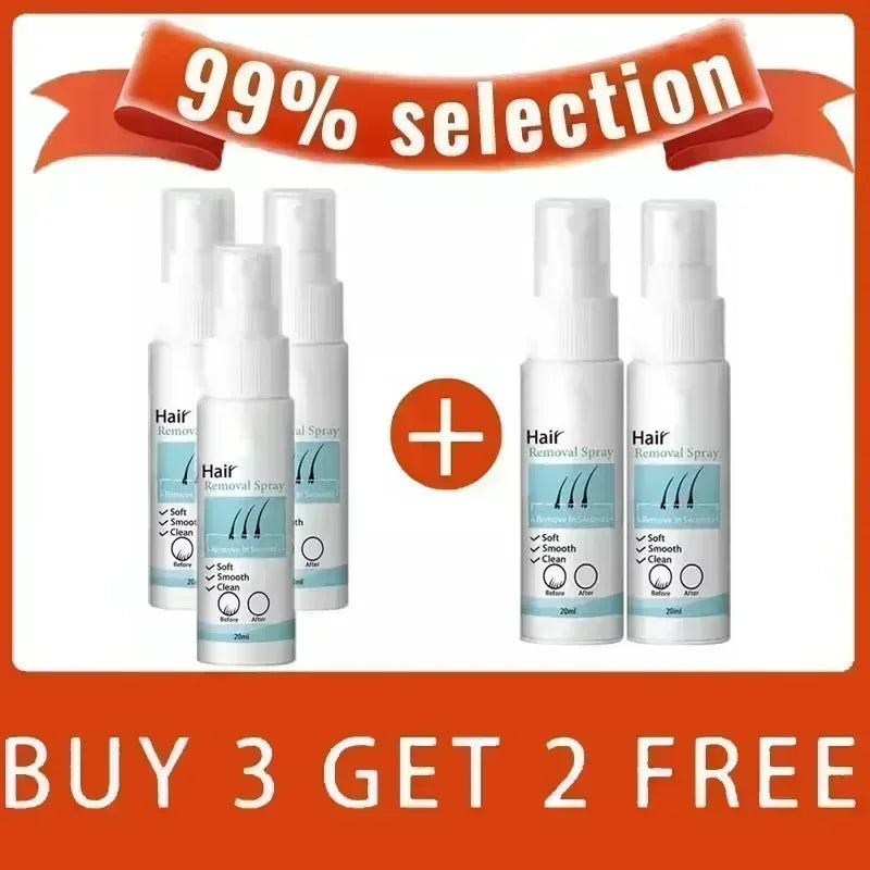 Hair Removal Spray Gentle Shaving Depilator Silky Smooth Skin on Body Arm Legs Hair Growth Inhibitor Depilatory Body Cream Care