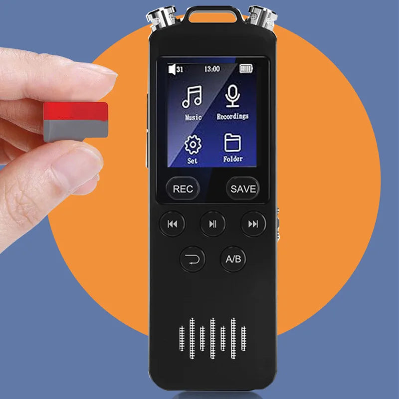 easy to use voice recorder for elderly    voice recorder for podcast   voice recorder with slowed playback options   audio recor