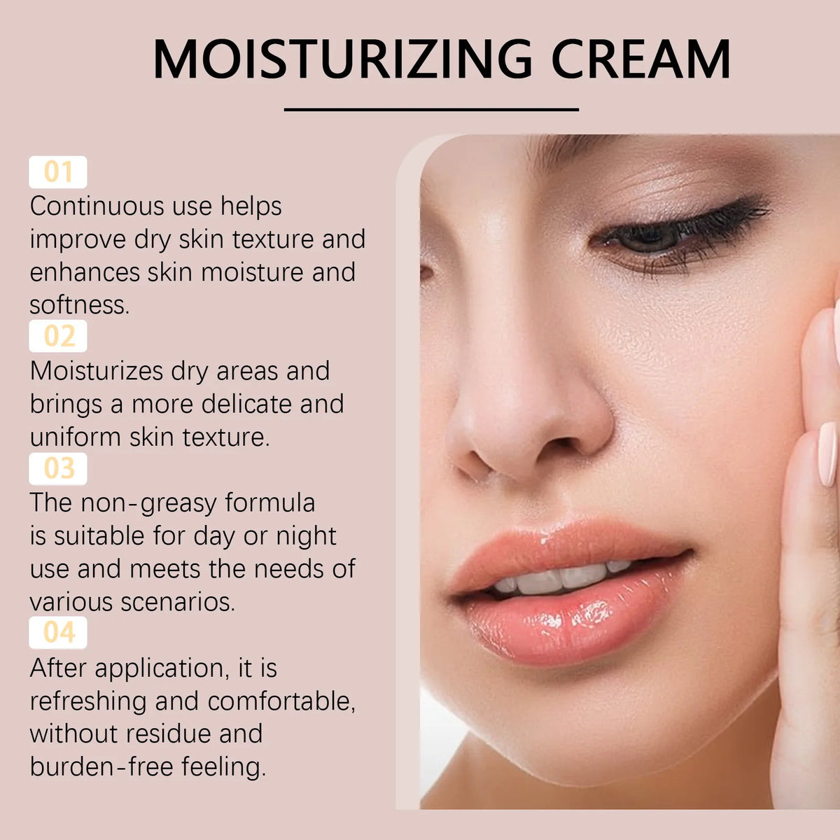 Hanchobit Korean Moisturizing Face Cream Rice Water Smooth Skin Barrier Repair Treatment Lightweight Anti-Aging Face Cream 50g