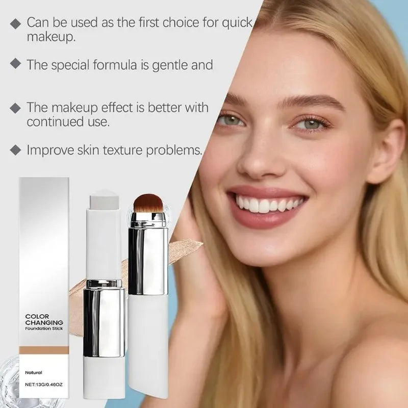 Korean Changing Foundation Stick Is Lightweight Hydrating Non-sticky Brightening Foundation Color Changing For All Skin Types