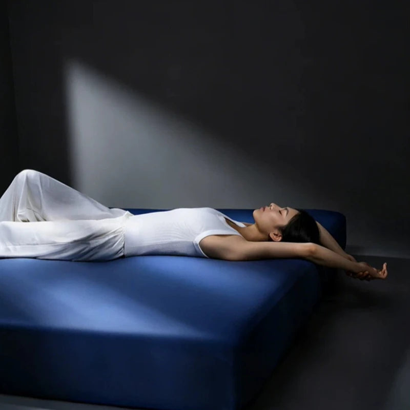 Cooling Summer Bedsheets Adult Soft Twin Comfort Bedsheets Crib Navy Blue Ropa De Cama Juego Completo Designer Bedding Sets