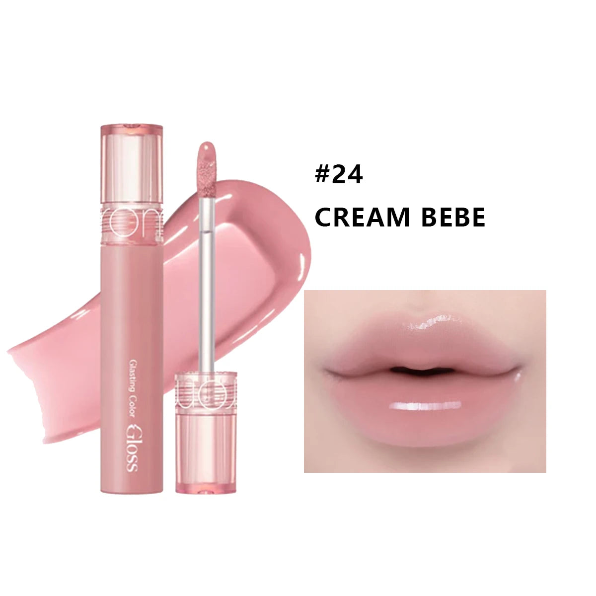 rom&nd Glasting Color Gloss,Glossy Watery Texture,Dewy Cream Film,Plump Juicy Look,Soft Mud Cream,Korean Cosmetic,Korean Makeup