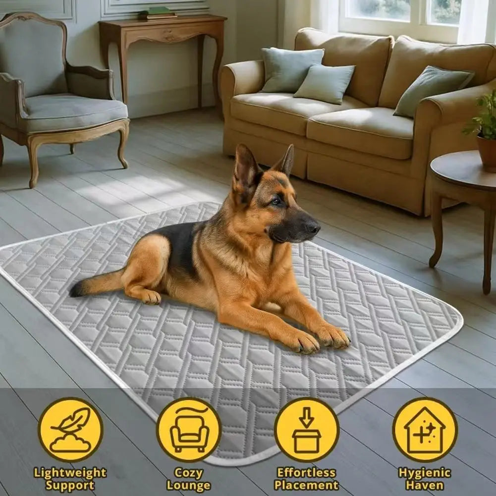 Pet Cooling Mat Breathable Dog Bed Pad Summer Cooling Bed For Cats Dogs Machine Washable Soft Comfortable Grey Mat All Sizes