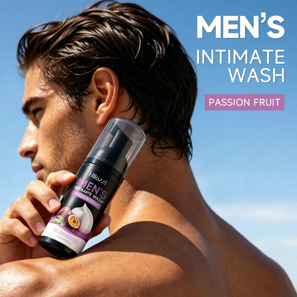 MEN'S INTIMATE WASH PASSION FRUIT: Superior Odor Control, All-Day Freshness & Gentle Daily Grooming Care. Designed for Hygiene.