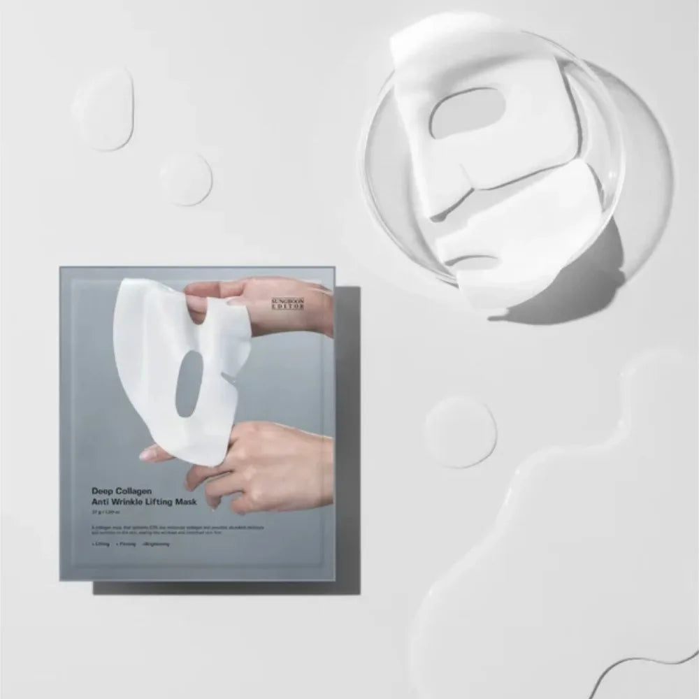 Korean SUNGBOON EDITOR Real Collagen Sleeping Pack 37g Low-Molecular Gel Mask Lift Smooth Rough Skin Anti-Wrinkle Hydrating Mask