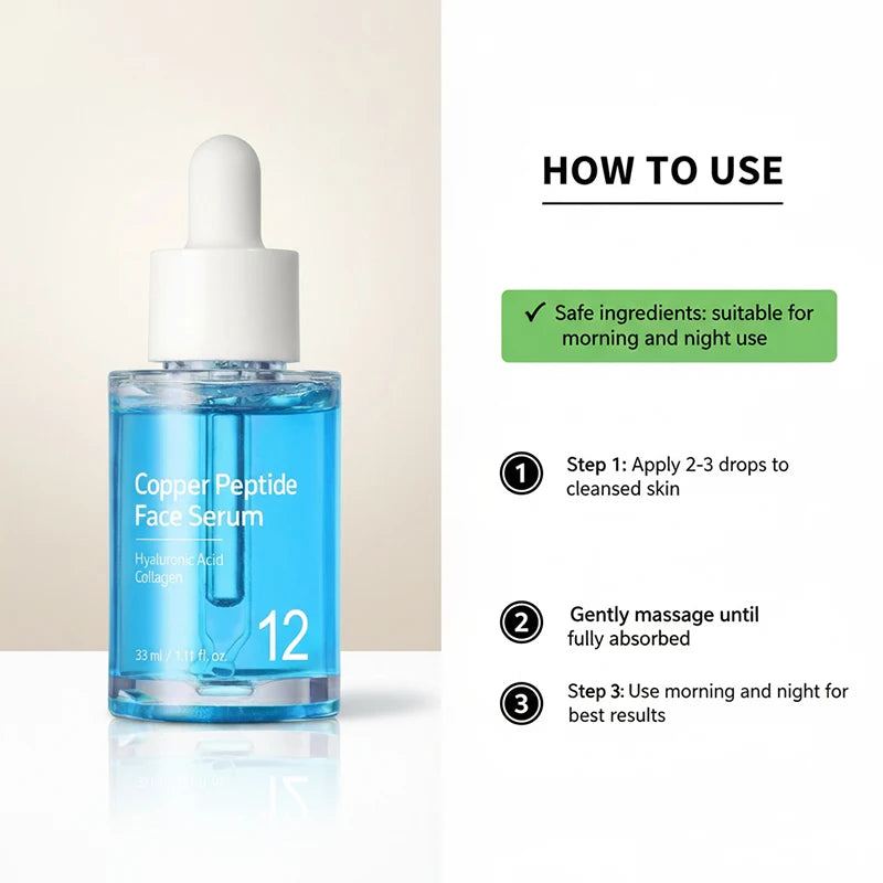 Korean Salmon PDRN Essence, Copper Peptide Centella Moisturizing Repair Hydrating Glow Lightweight Face Serum Daily Skincare