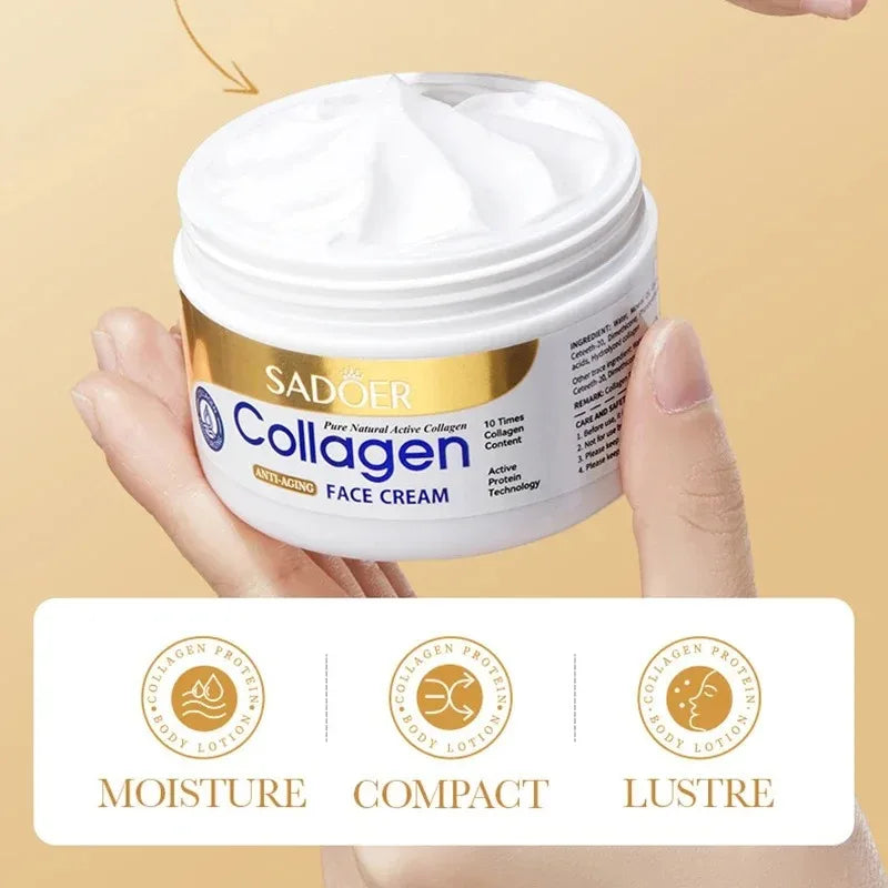 SADOER Collagen Skin Care Kit Eye Cream&Moisturizing Face Cream Anti Dark Circles Anti-aging Moisturizing skincare Skin Care Set