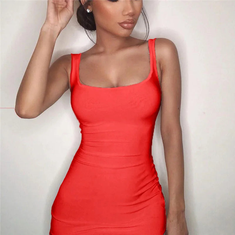 Women Summer Dress For Women Sexy Slim Casual Party Dresses Sundress Sexy Office Lady Elegant Mini Bodycon Dress Vestidos