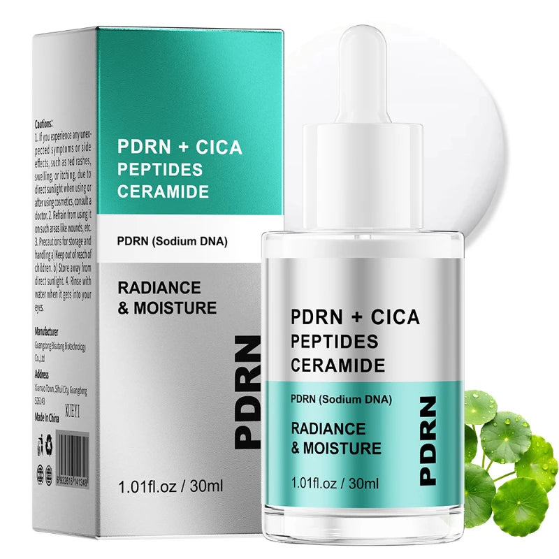 Korean Salmon PDRN Essence, Copper Peptide Centella Moisturizing Repair Hydrating Glow Lightweight Face Serum Daily Skincare