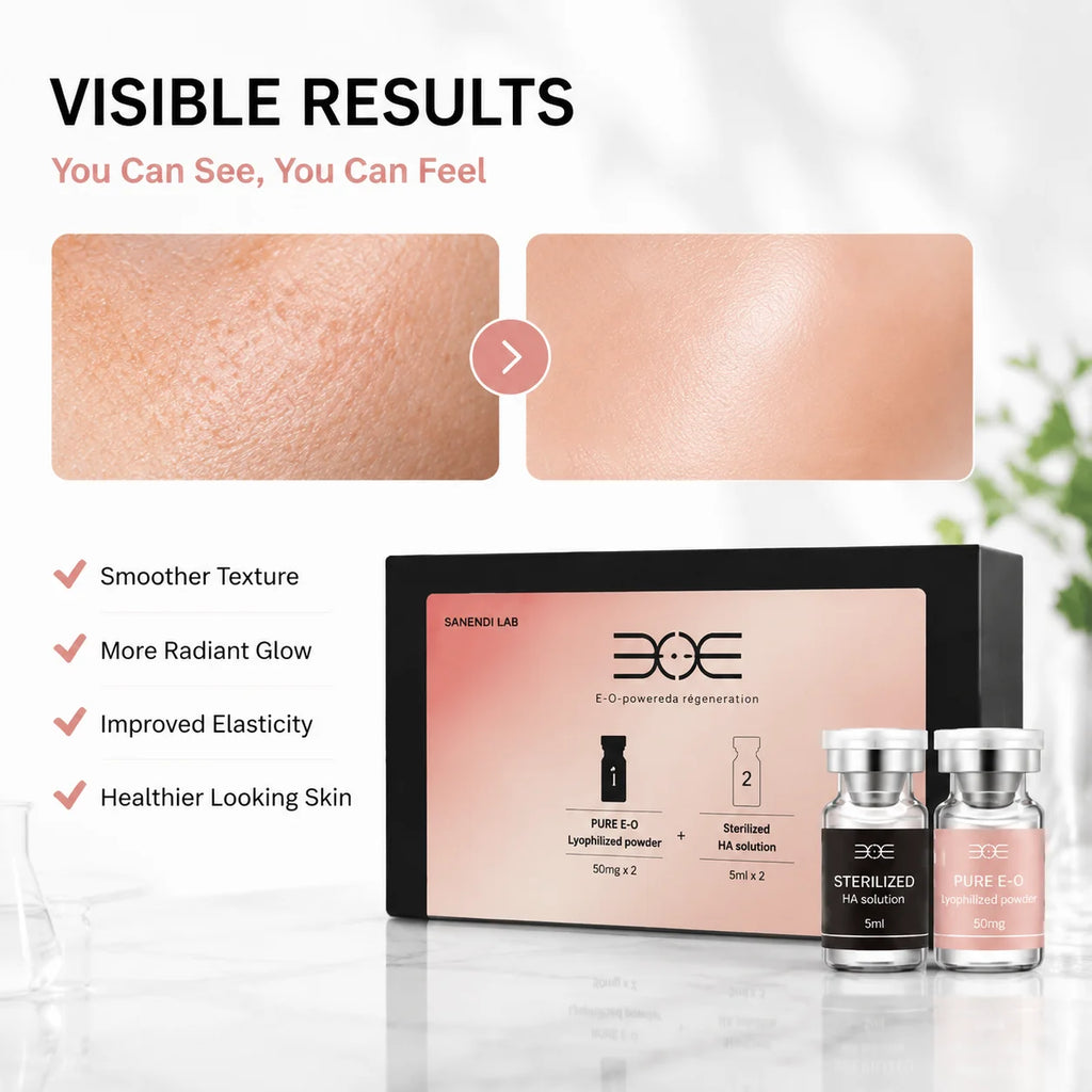 SANENDI LAB E-O Serum Hyaluronic Acid South Korea Skin Care For Face Smoothing Hydtation Glow Home Care Der.pen Exomes Solution