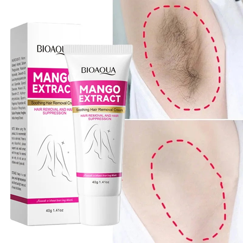 Permanent Hair Removal Cream Hair Growth Inhibitor Face Arm Armpit Leg Intimate Areas Painless Depilatory For Men Women Care