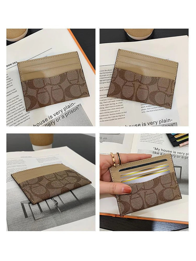 Luxury Design Wallets for Women Multi-Function Card Holder PU Leather Female Small Card Bag Short Women's Purse