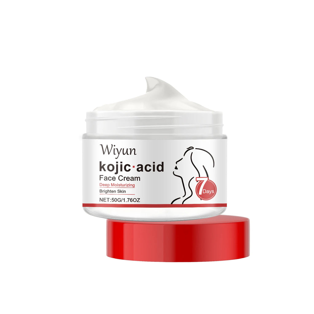 Kojic Acid Whitening Cream Skin Brightening Pigment Melanin Lighten Dark Spot Remove Improve Dullness Even Tone Face Moisturizer