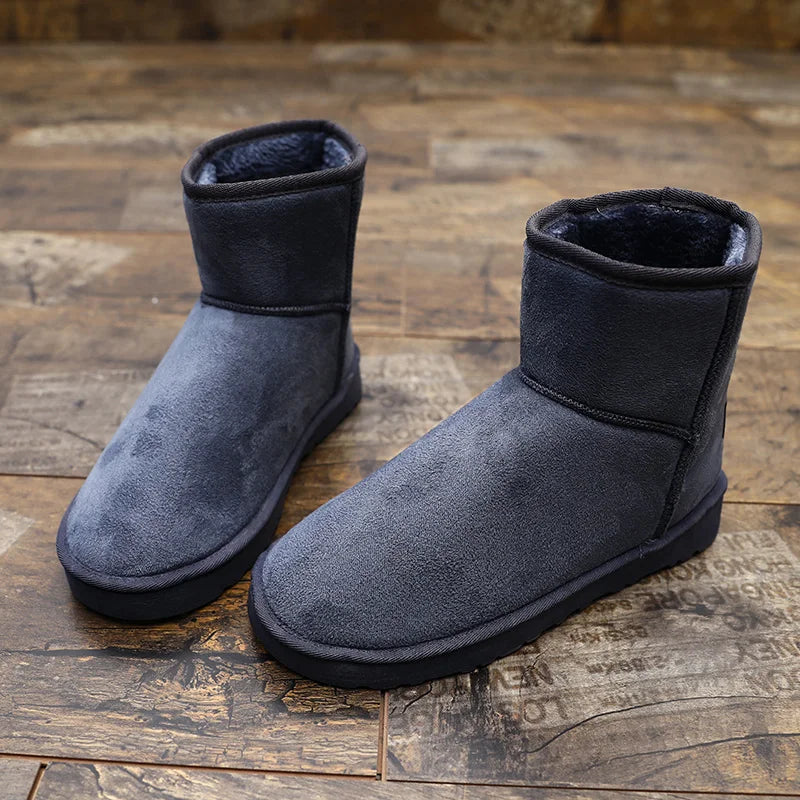 Large Size 49 Snow Boots For Men Women Platform Warm Plush Men's Winter Boots Slip-on Ankle Boots Men Botas Para Hombre