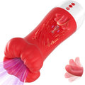 Male Masturbator Sex Toys for Men Pocket Pussy Penis Pump with 3 Sucking & 10 Licking Vibrating & Natural Vent Stroker Vibrator