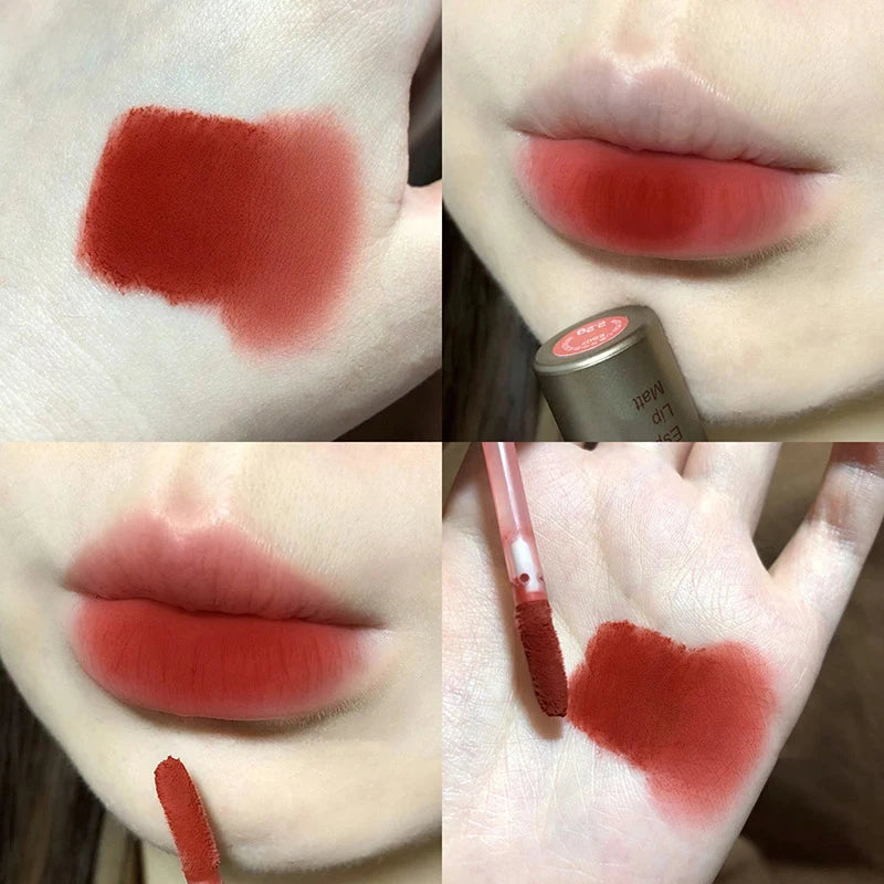 Single Velvet Matte Mist Lip Gloss,Waterproof Non-Stick Cup Lip Glaze Smudge Proof Not Fade Liquid Lipstick