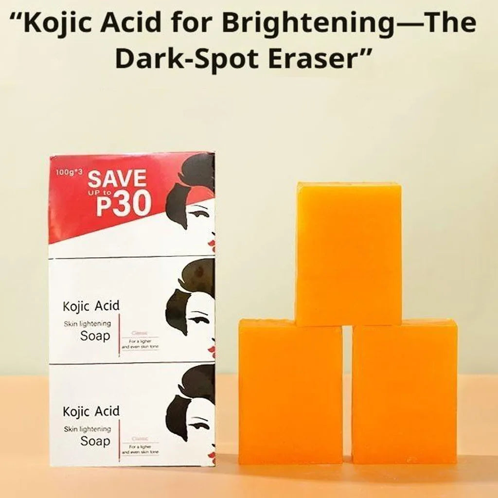 Kojic Acid Soap Deep Cleansing Brightening Soap for Even Skin Tone Radiance Smooth Hydrating Gentle Cleanser for Daily Skin Care