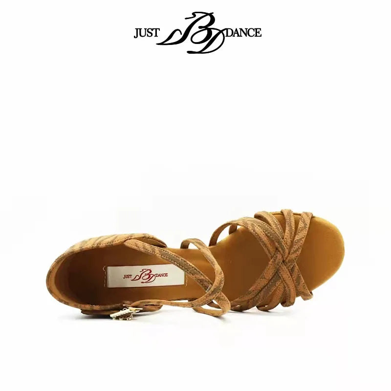 BD Dance Women Latin Dance Shoes Just BD216 High Heel Genuine Leather Laday Sandal Dancing Shoes