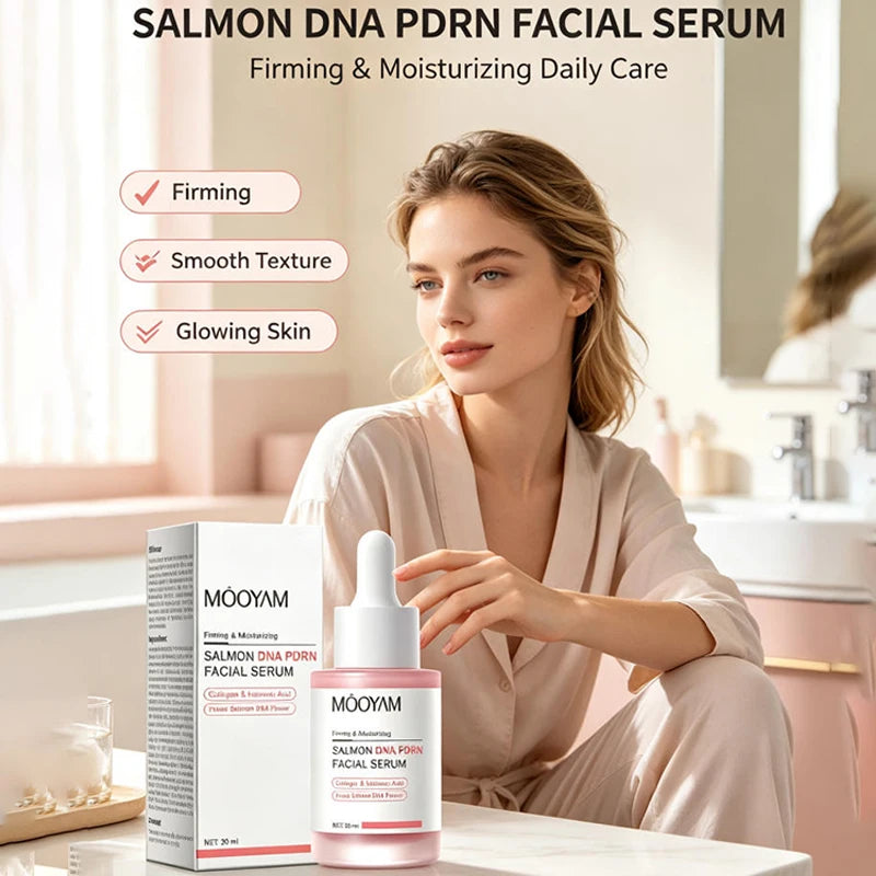 PDRN Salmon DNA Facial Serum 30ml Collagen Hyaluronic Acid Deep Hydrate Moisturize Improve Elasticity Essence Korean Face Care