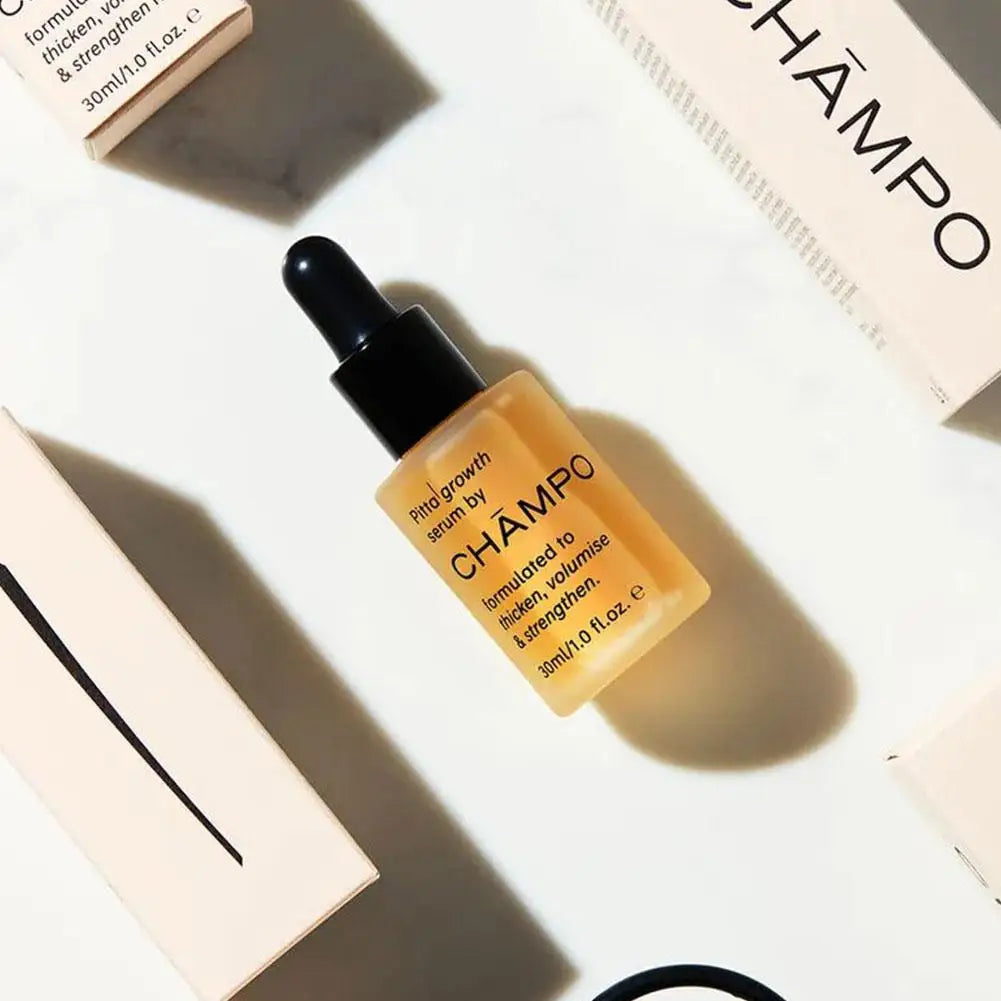 CHĀMPO Pitta Growth Hair Serum 30ml,Volumizing & Strengthening Hair Oil,Nourishing & Repairing Treatment for Fuller Thicker Hair