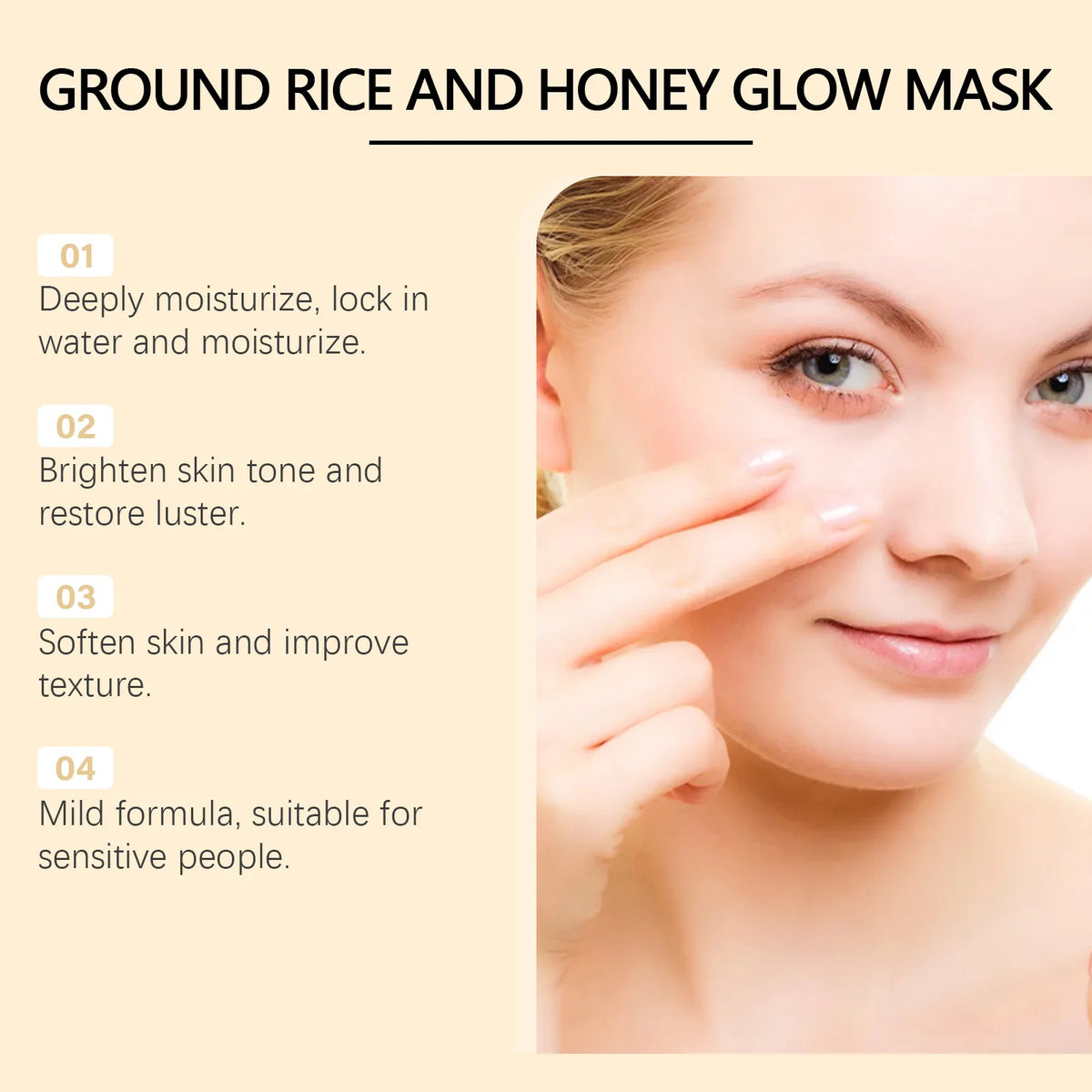 Korean Brand Rice And Honey Skincare Set For Women Oil Control Lifts, Firms, Effective Lightening Skin Care Face Cream Essence