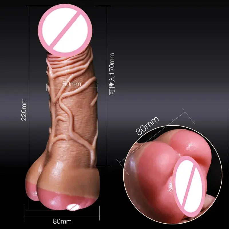 Realistic Penis Extender Sleeve Sex Condom for Men Masturbation Pussy Fake Ass Penis Enlarger Dildo for Couples Gay Sex Toys