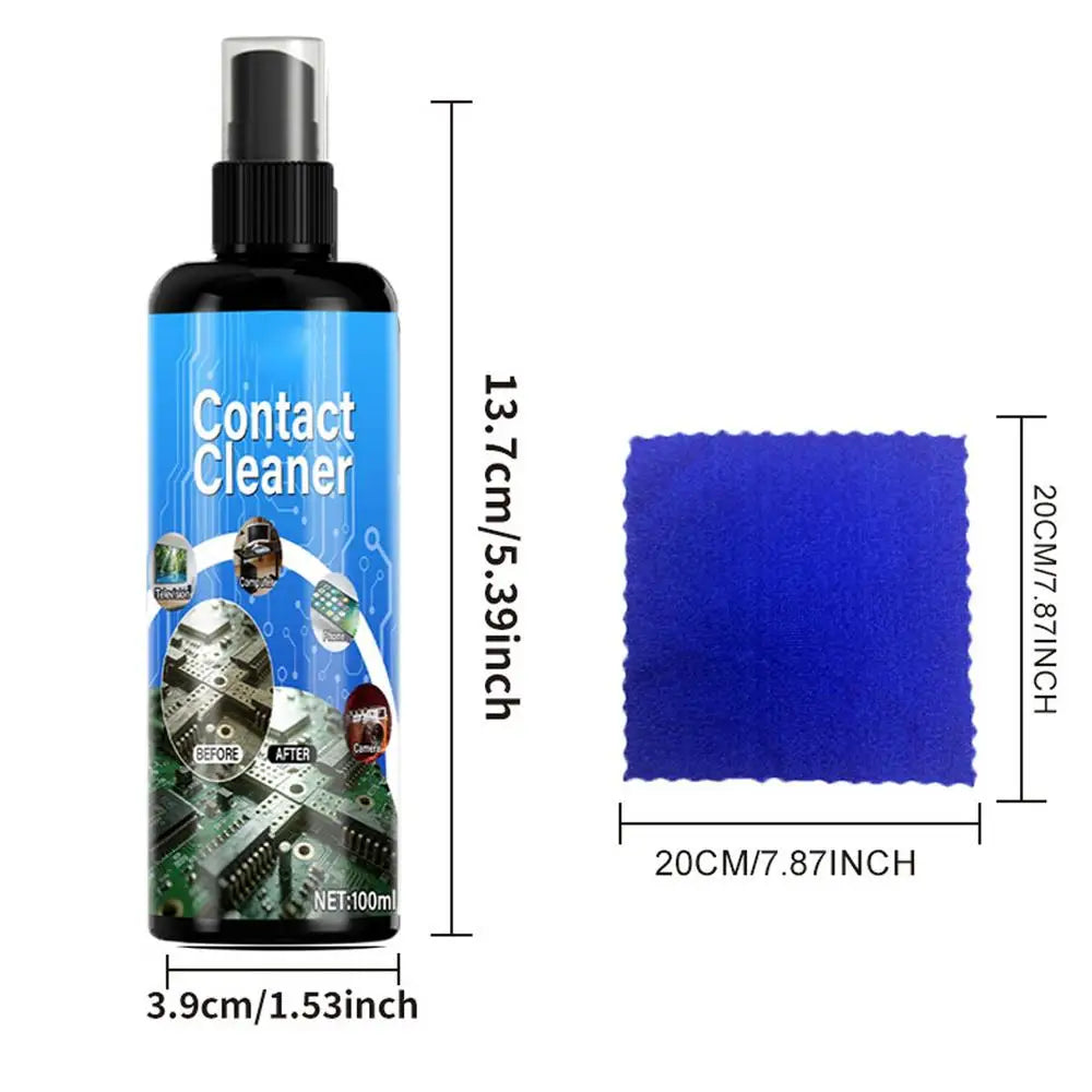 Electrical Contact Cleaner No Damage Cleaning Liquid Electronics Dust Removal Cleaner Spray for PCB Connectors TV Phone Laptop