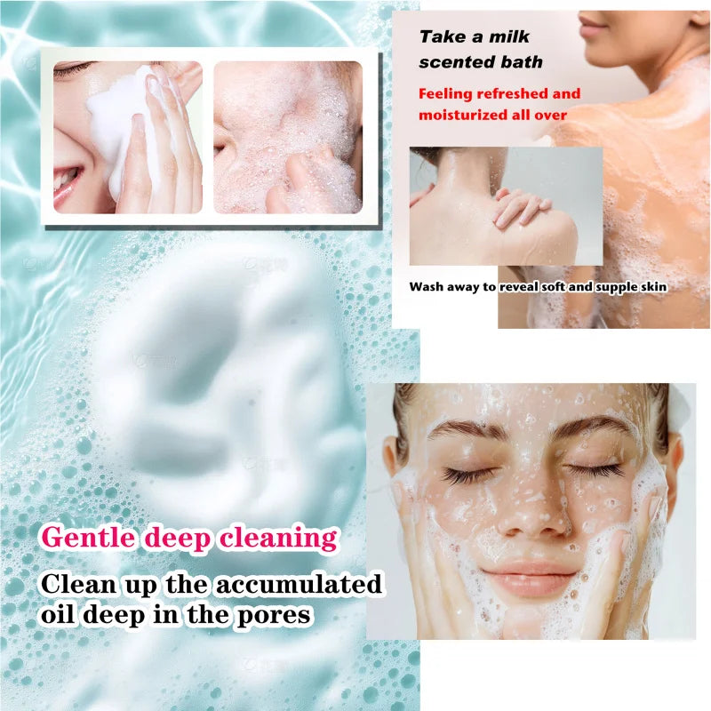 3pcs Kojic Acid Soap Cleansing and Moisturizing Handmade Soap for Bathing, Face Washing, and Skin Moisturization