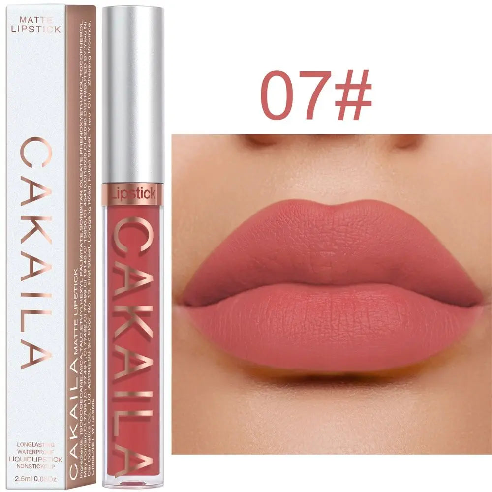Cosmetics Lip Gloss 18 Colors Long Lasting Liquid Lipstick Lipstick Matte Waterproof