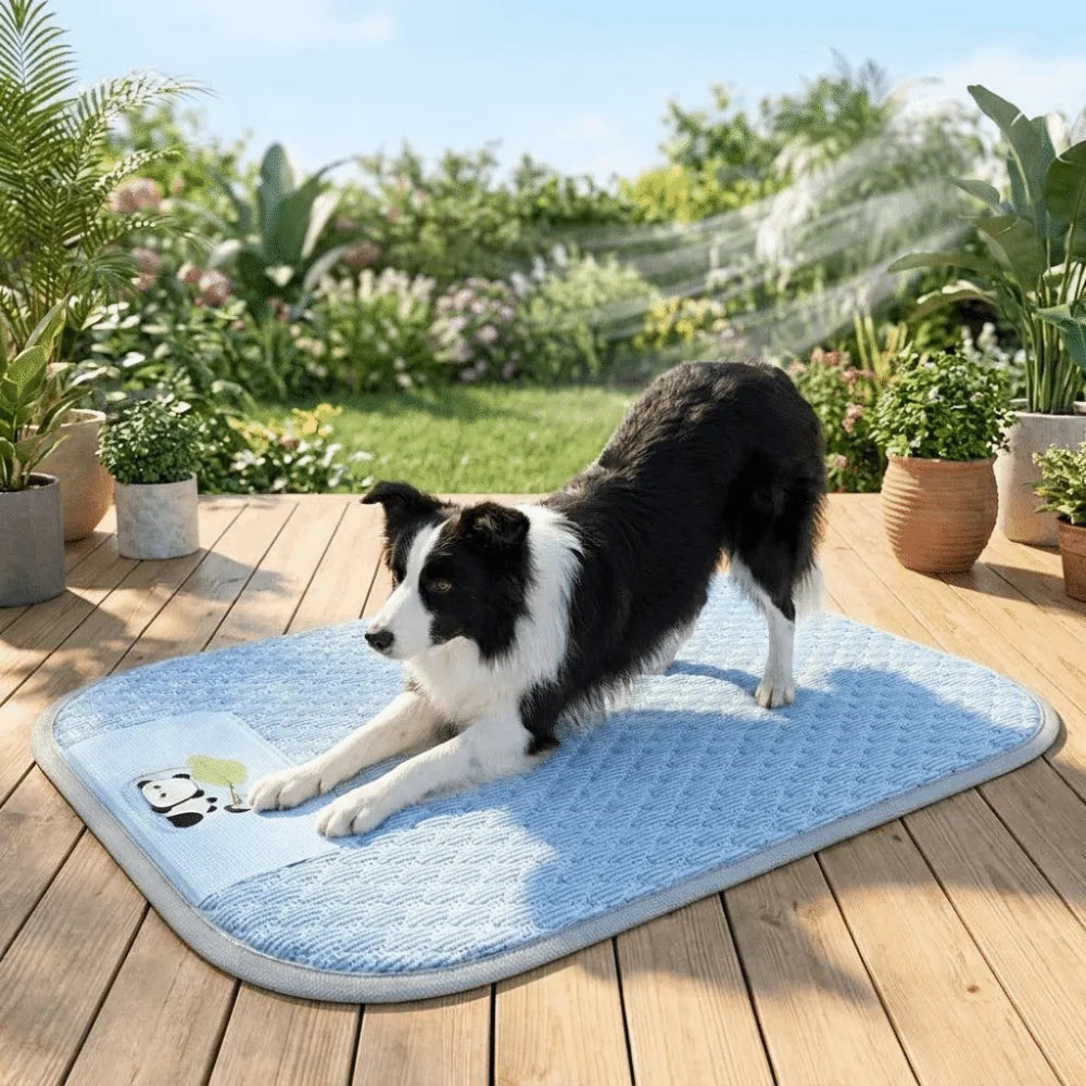 Cat Nest Mat Breathable Dog Cool Mat Soft Anti-slip Pet Sleep Mat Comfortable Large Space Pet Cooling Pad Summer