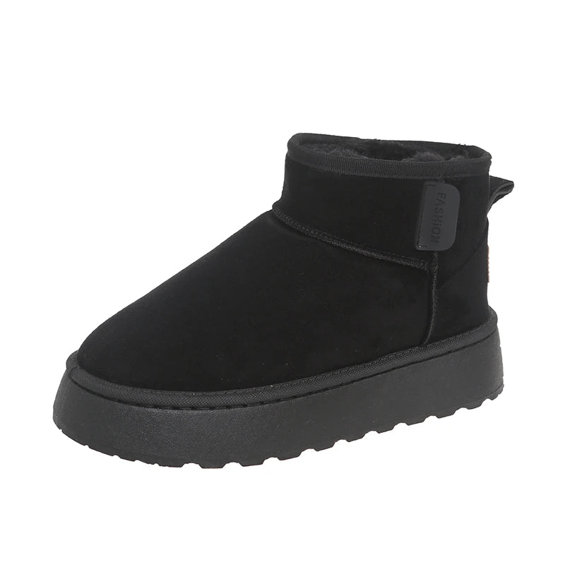 Women's new style snow boots, thick soled, fleece-lined, short boots, cold-proof boots, winter anti-slip, warm snow cotton shoes