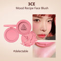 3CE Mood Recipe Face Blush,Silky Powder,Natural Color Payoff,Long-Lasting Wear,Complete Makeup,Korean Cosmetic,Korean Makeup